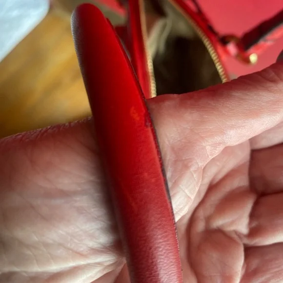 70th Anniversary Coach Festive Red Chevron Nylon Quilted Satchel Vday or Holiday - Picture 9 of 10